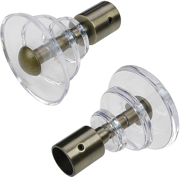 Liedeco Gardinenstangen-Endstück Luna, Gardinen, (Set, 2-St), günstig online kaufen