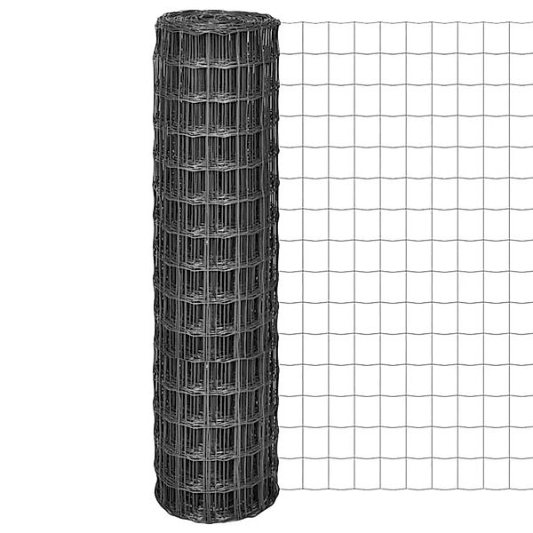 vidaXL Eurozaun Stahl 10 x 1,5 m Grau 142511 günstig online kaufen