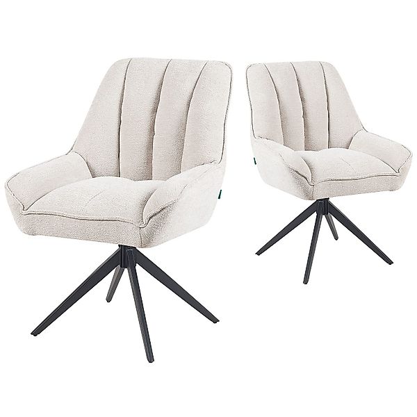 DUBI Möbel Polsterstuhl Mika-Zoe 2er-Set, Federkern, günstig online kaufen