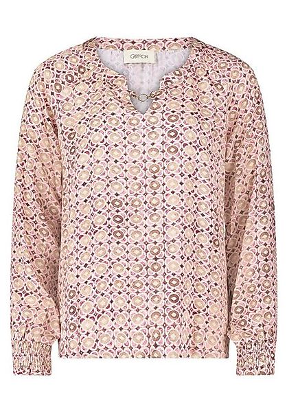Cartoon Schlupfbluse Cartoon Casual-Bluse mit Muster günstig online kaufen