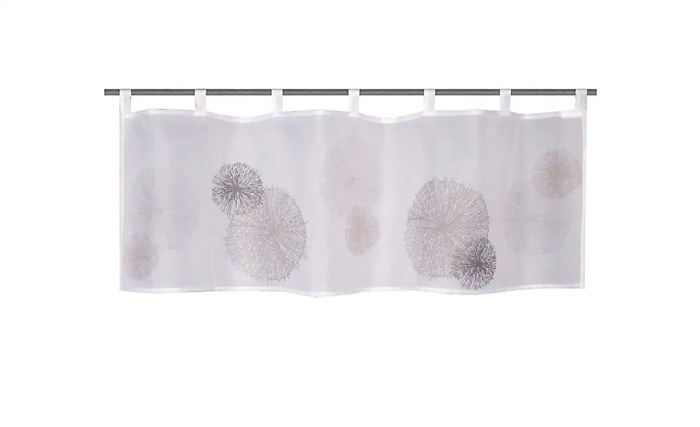 HOME Wohnideen Schlaufen Panneaux   ¦ weiß ¦ Maße (cm): B: 120 H: 45 Gardin günstig online kaufen