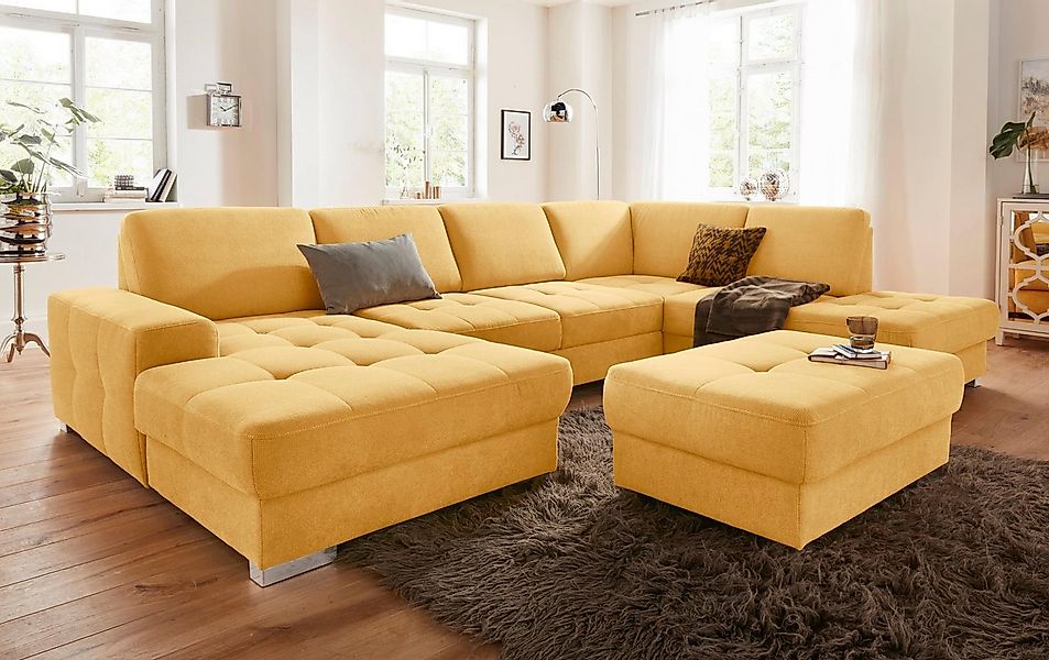 sit&more Wohnlandschaft "Santorini U-Form", mit Federkern und Sitztiefenver günstig online kaufen