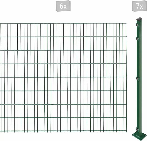 Arvotec Doppelstabmattenzaun "EASY 163 zum Aufschrauben", Zaunhöhe 163 cm, günstig online kaufen