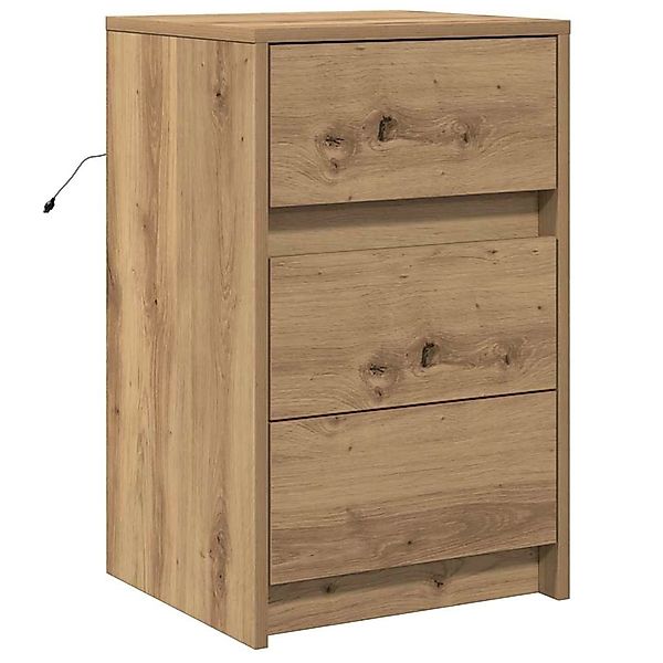 vidaXL Nachttisch Eiche Handwerklich 38 x 34 x 61 cm Holzwerkstoff 868931 günstig online kaufen