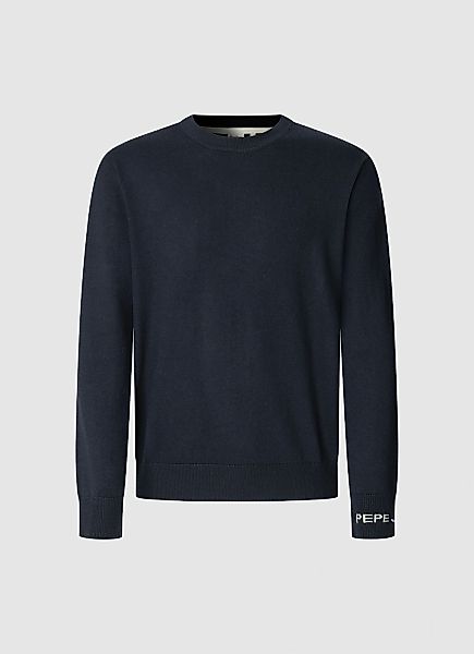 Pepe Jeans Strickpullover "ANDRE CREW NECK", mit Rundhals, Logo-Jacquard günstig online kaufen