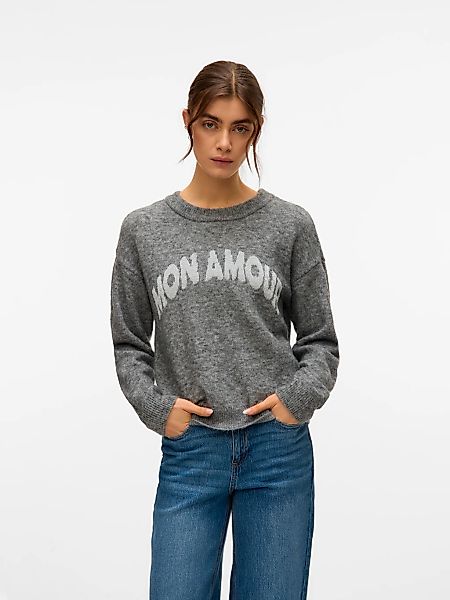 Vero Moda Strickpullover "VMAMOREMIO LS O-NECK PULLOVER BOO" günstig online kaufen