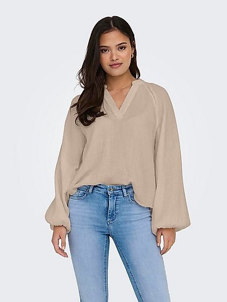 ONLY Blusenshirt Legere mit Ballonärmeln V-Neck ONLTHYRA ONLTHYRA LIFE LS V günstig online kaufen