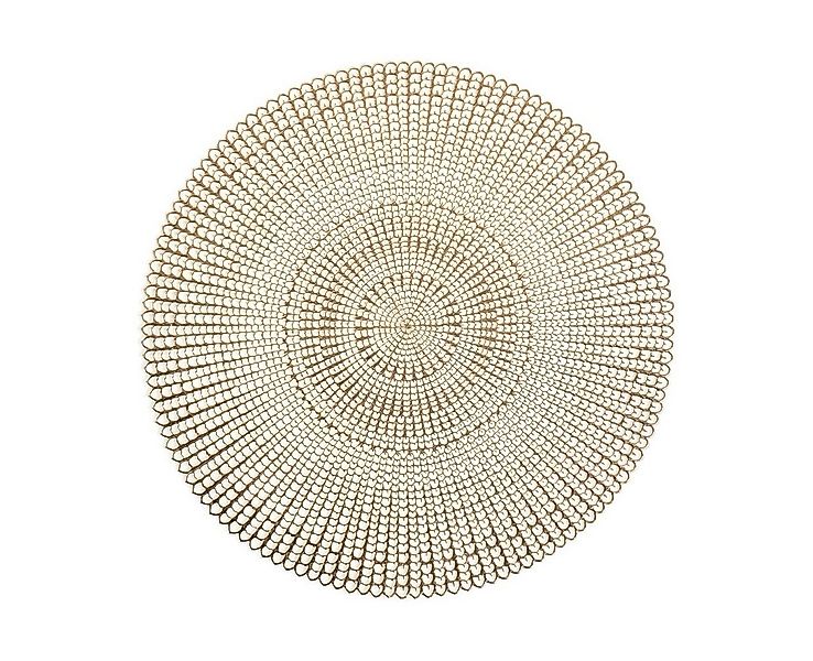 Zeller Present Platzset Cut out, (1-St), Kunststoff, rund, gold, Ø41 cm (1 günstig online kaufen