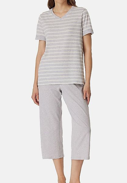 Schiesser Pyjama Casual Essentials (Set, 2 tlg) Schlafanzug - Baumwolle - A günstig online kaufen