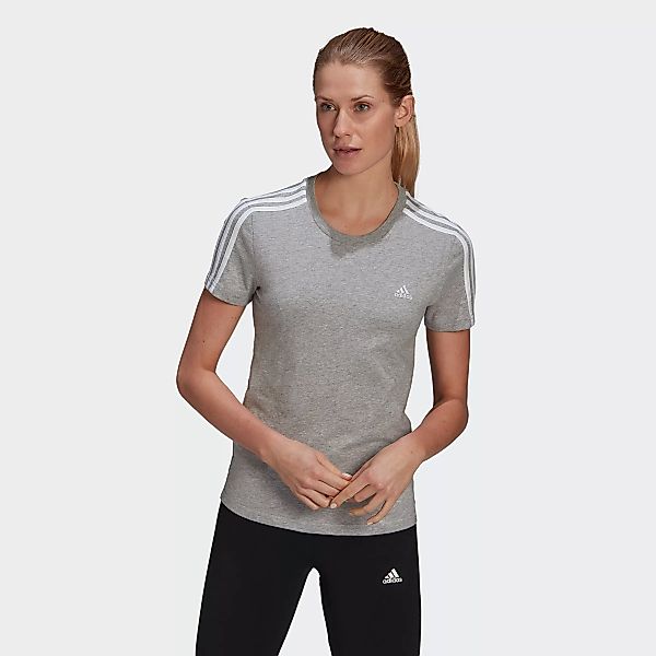 adidas Sportswear T-Shirt "LOUNGEWEAR ESSENTIALS SLIM 3-STREIFEN" günstig online kaufen