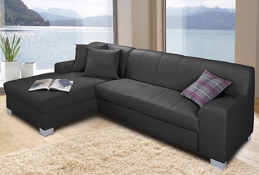 Home affaire Ecksofa "Anzio, elegant und gemütlich, Breite 239cm, L-Form" w günstig online kaufen