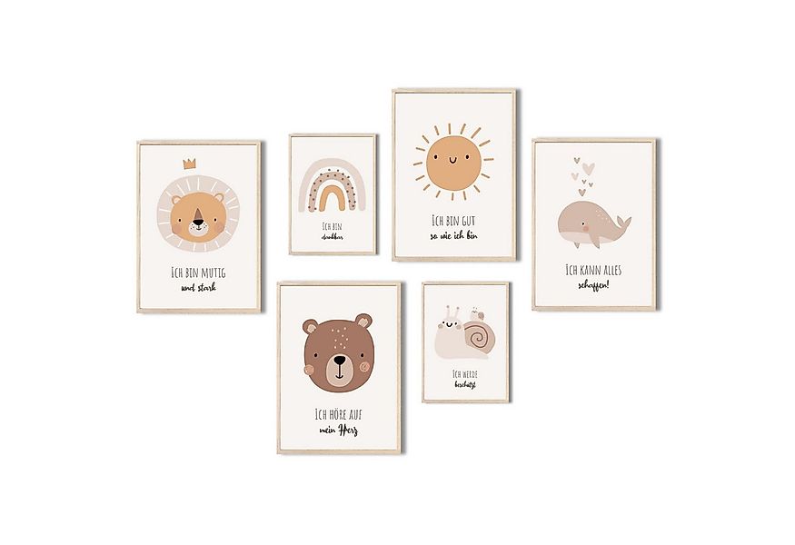 MeinBaby123® Poster Affirmationsbilder, Bilder Kinderzimmer Deko Poster, Af günstig online kaufen