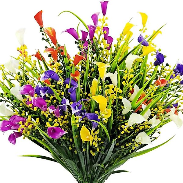 Kunstblumenstrauß Künstliche Blumen Balkon Kunstblumen Wetterfest günstig online kaufen