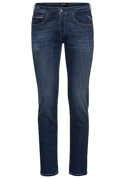 Replay Herren Jeans GROVER Straight Fit - Slim Leg - Grau - Medium Grey Den günstig online kaufen