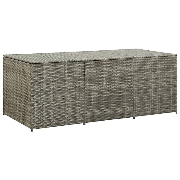 VidaXL Gartenbox Poly Rattan 180x90x75 cm Grau günstig online kaufen