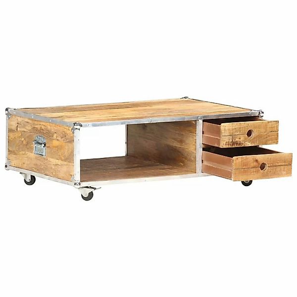 Couchtisch 89x59x33 Cm Massives Raues Mangoholz günstig online kaufen