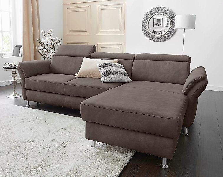 sit&more Ecksofa "Avignon L-Form", Kopfteilverstellung, wahlweise mit Bettf günstig online kaufen