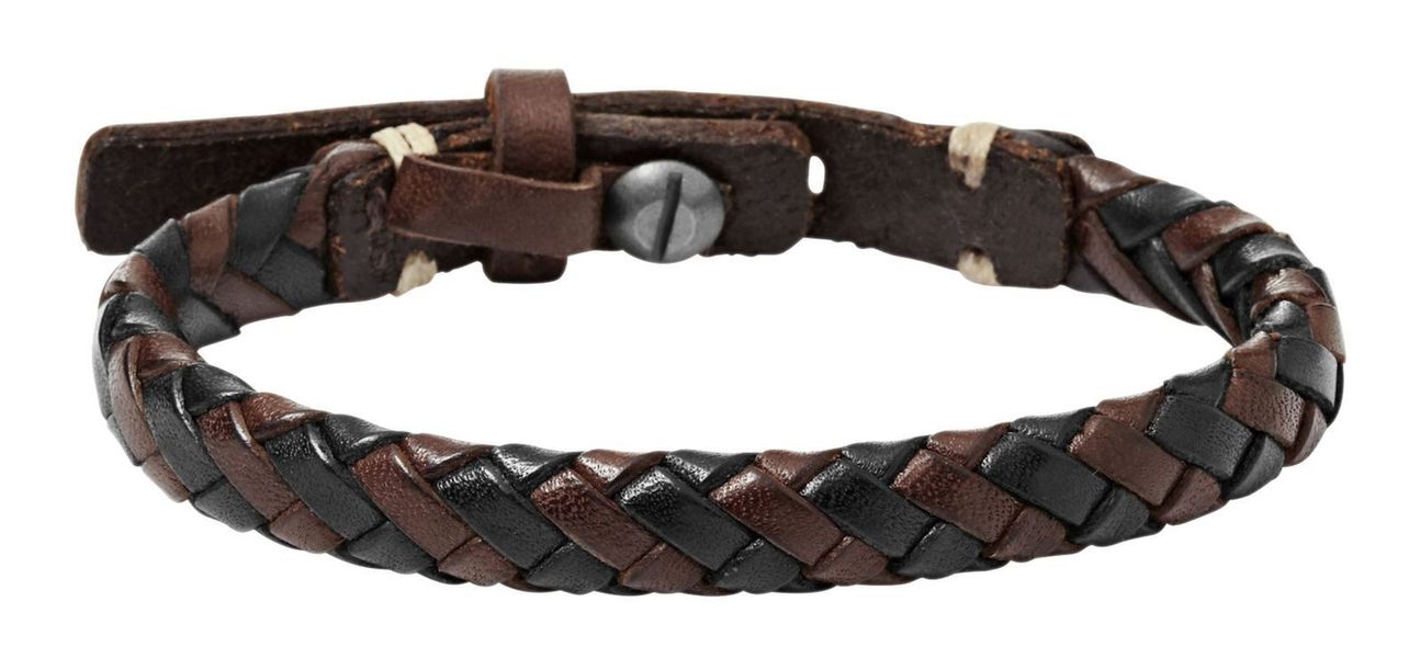 Fossil Lederarmband Leather Bracelet, aus echtem günstig online kaufen