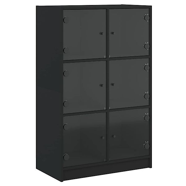vidaXL Highboard mit Türen Schwarz 68x37x109 cm Holzwerkstoff 3295851 günstig online kaufen