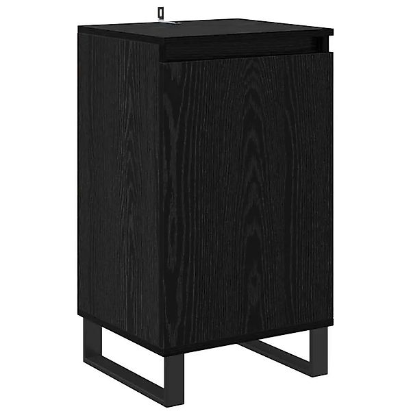 vidaXL Sideboard Schwarz Eichen-Optik 40 x 35 x 70 cm Holzwerkstoff 881689 günstig online kaufen