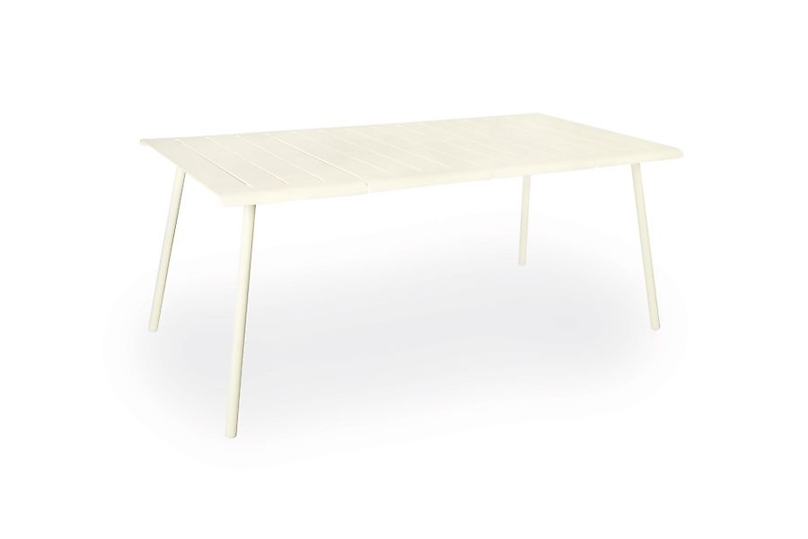 Vapio Outdoortisch Aluminium 180x90x74 cm Creme günstig online kaufen