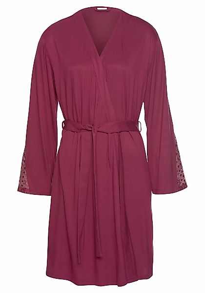 LASCANA Kimono, mit langen Ärmeln und Spitzen-Details günstig online kaufen