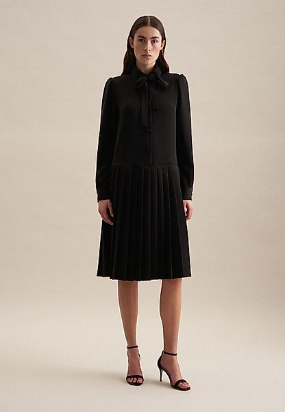 seidensticker Sommerkleid Schwarze Rose Langarm Kragen günstig online kaufen
