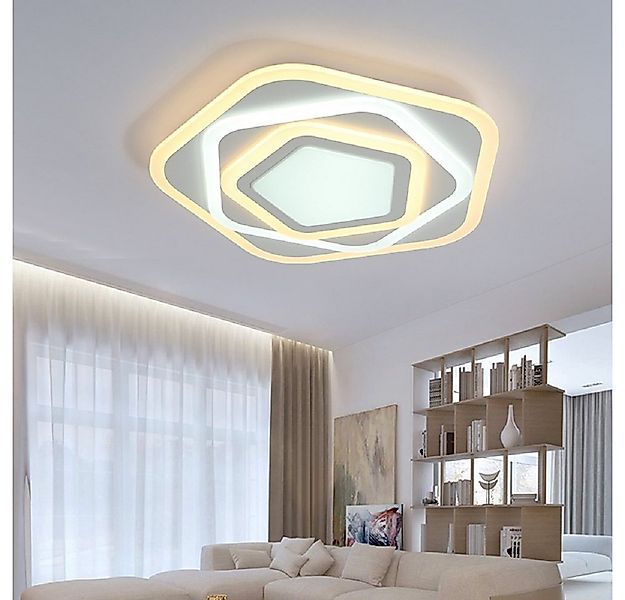 Euroton LED Deckenleuchte LED Deckenleuchte Deckenlampe 80*65*9 Fernbedienu günstig online kaufen