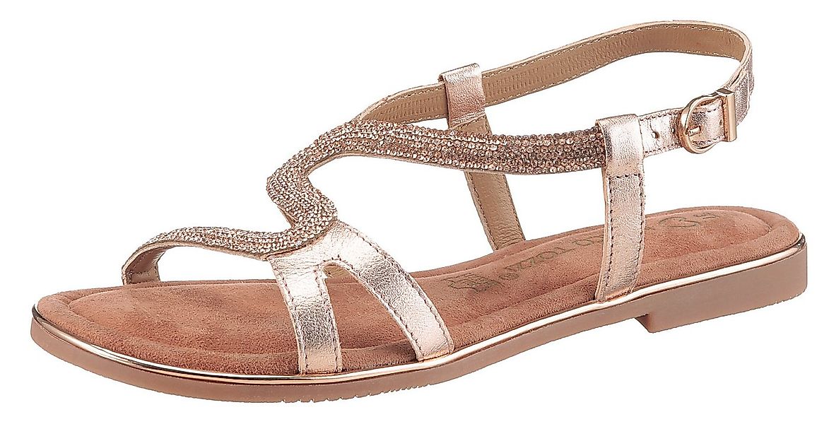 MARCO TOZZI Riemchensandale, Blockabsatz, Sandalette, Festtagsschuh mit Str günstig online kaufen