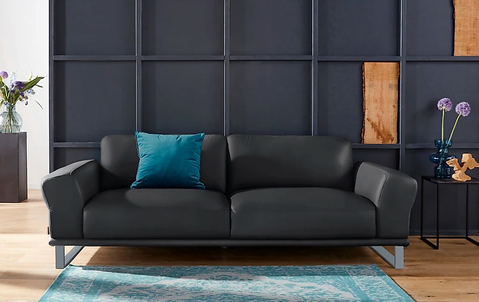 W.SCHILLIG 2,5-Sitzer »montanaa« mit Metallkufen in Silber matt, Breite 232 günstig online kaufen