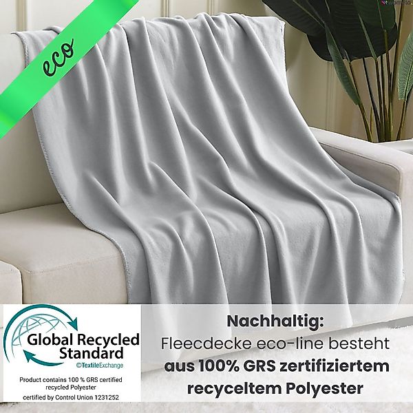Wohndecke 2er Set eco-line Fleecedecke ca. günstig online kaufen