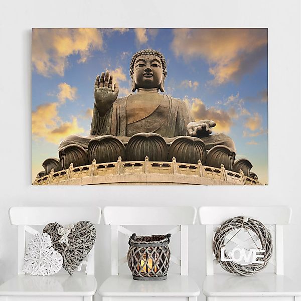 Leinwandbild Buddha - Querformat Großer Buddha günstig online kaufen