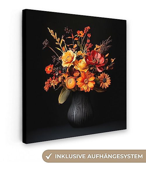 OneMillionCanvasses® Leinwandbild Herbst - Blumenstrauß - Orange, Fotodruck günstig online kaufen