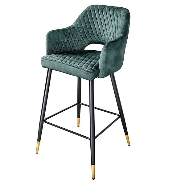 riess-ambiente Barhocker PARIS petrol / schwarz-gold günstig online kaufen