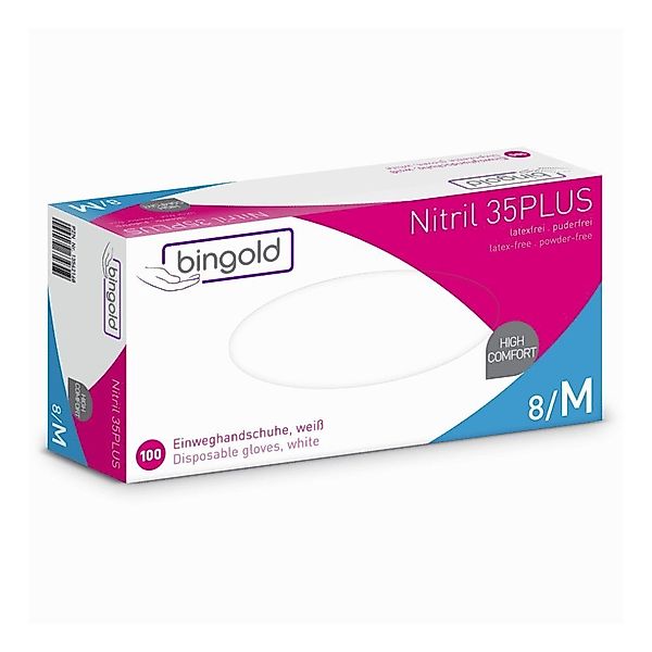 Bingold Nitril-Handschuhe BINGOLD Nitril 35PLUS Einmalhandschuhe günstig online kaufen