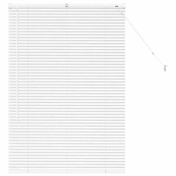 vidaXL Balkenjalousien Weiß 130 x 95 cm Aluminium 42005971 günstig online kaufen