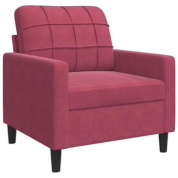 vidaXL Sofa Sessel Weinrot 60 cm Samt günstig online kaufen