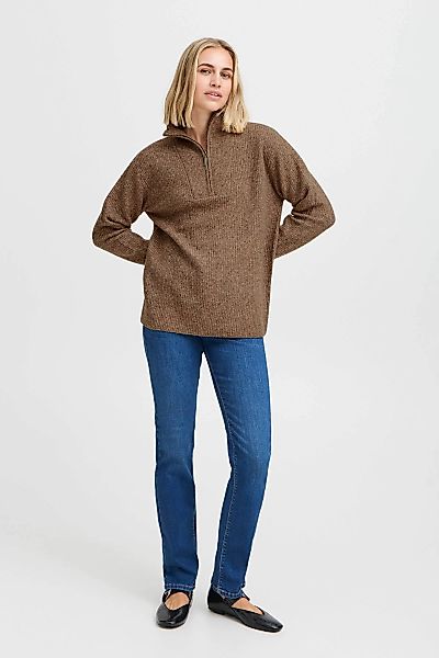 Pulz Jeans Strickpullover "Strickpullover PZASTRA Zipper Roll Neck Pullover günstig online kaufen