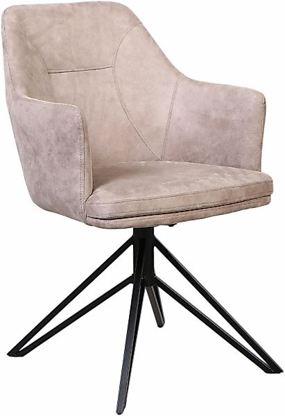 Home affaire Esszimmerstuhl "Inca" (Set) 2 Stk. Luxus-Microfaser mit Drehge günstig online kaufen