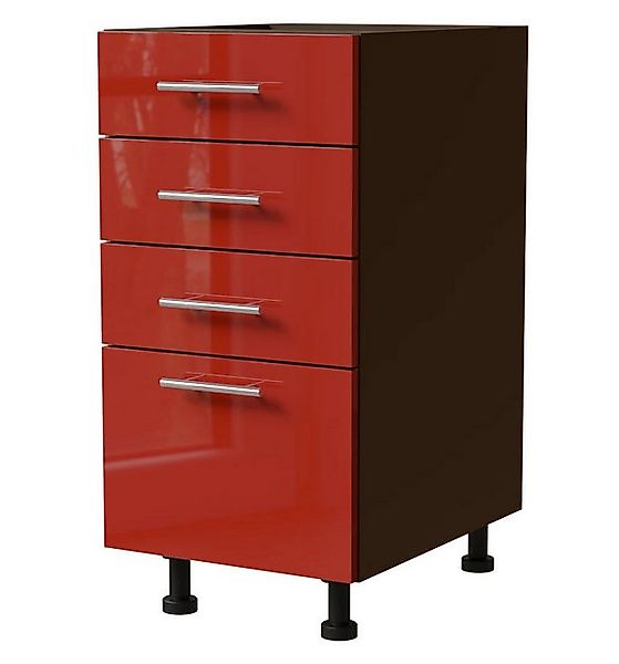Feldmann-Wohnen Unterschrank Brerra (D4/40, 4 Schubladen - REJS Comfort Box günstig online kaufen