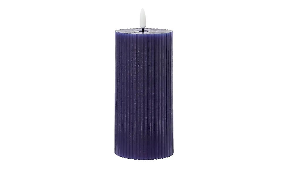 HOME STORY LED Kerze   ¦ blau ¦ Wachs,Kunststoff ¦ Maße (cm): H: 15  Ø: 7.5 günstig online kaufen
