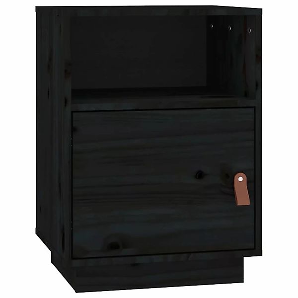 vidaXL Nachttisch Nachttisch Schwarz 40x34x55 cm günstig online kaufen
