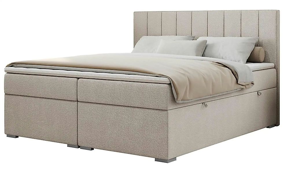 Boxbett mit Bettkasten Ally ¦ beige ¦ Maße (cm): B: 160 H: 118 Betten > Kom günstig online kaufen