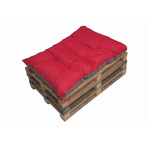 Setgarden Enkel one Palettenkissen 120x80 cm Sitzkissen 1tlg Rot günstig online kaufen