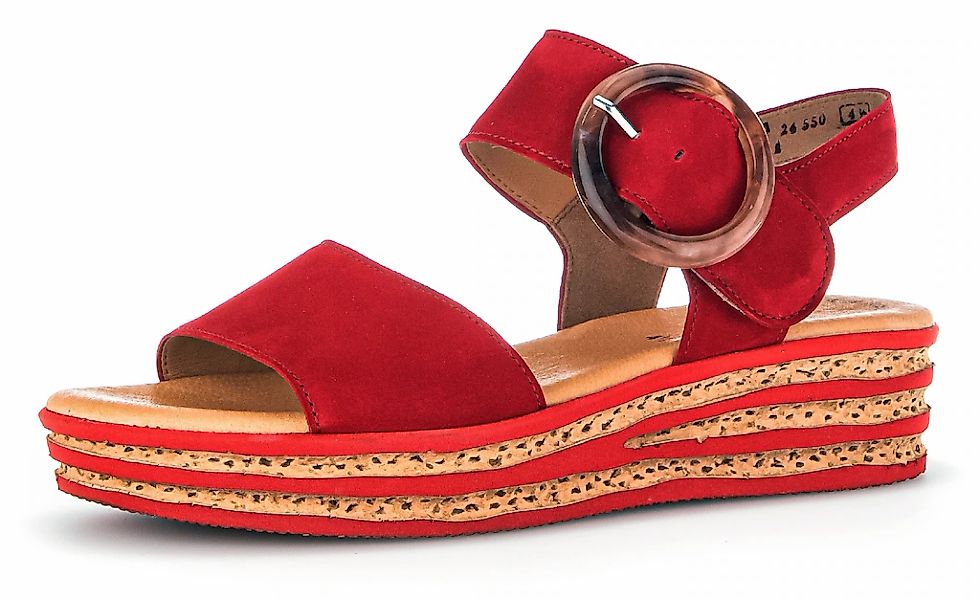 Gabor, Plateau, Sommerschuh, Sandale mit trendigem Zierschnalle günstig online kaufen