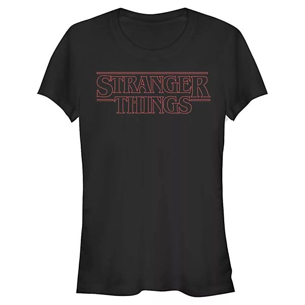 Netflix - Stranger Things - Logo Stranger Red Outline - Frauen T-Shirt günstig online kaufen