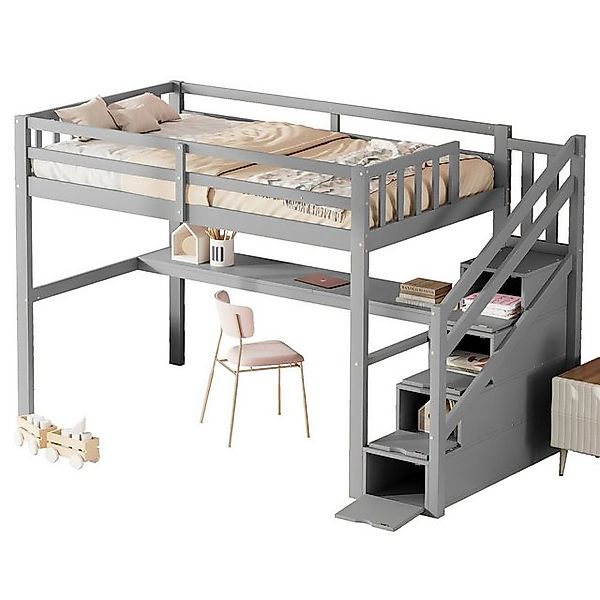 HAUSS SPOLE Kinderbett Hochbett Kinderbett mit Lattenrost Bettrahmen Einzel günstig online kaufen
