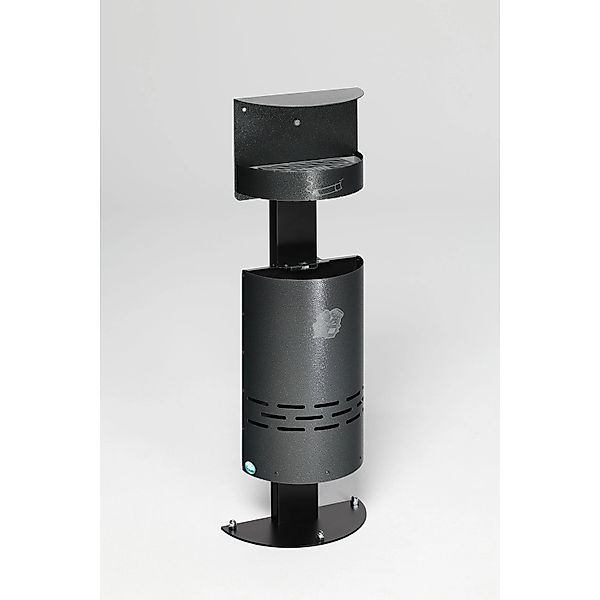 PROREGAL Kombiascher Mit Schutzdach Verschließbar 13 Liter HxBxT 99 x 34 x günstig online kaufen