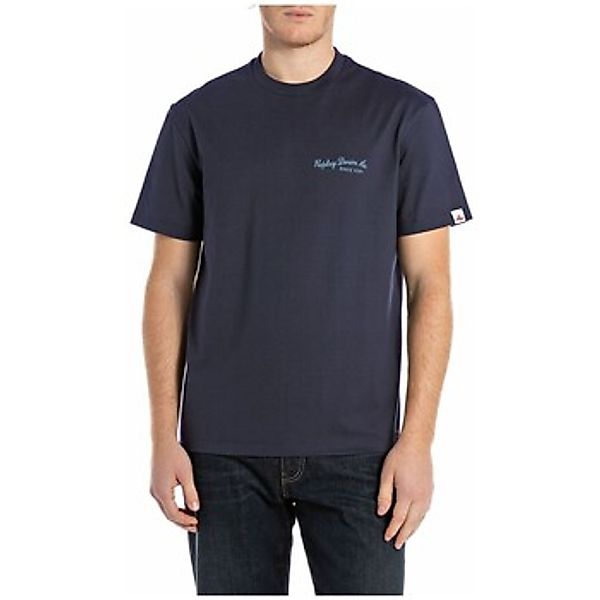 Replay  T-Shirt Indigoblaues T-Shirt günstig online kaufen