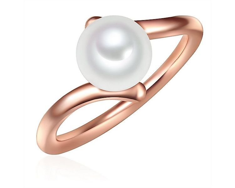 Valero Pearls Silberring roségold, mit Süßwasser-Zuchtperlen günstig online kaufen